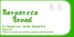 margareta novak business card
